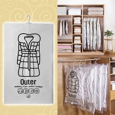 Hängende Vakuum-Aufbewahrungsbeutel - (4 Stk) | VACUHANG