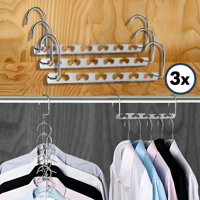 Platzsparender Stahl-Kleiderständer (3 Stk) | SNAPHANG