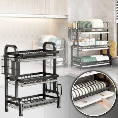 Mehrstöckiges geschirrregal für schnelles und effizientes trocknen von geschirr | DRYSTACK