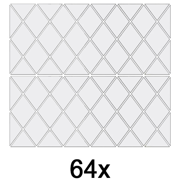 2x Spiegel Wandaufkleber (32 Stück) | WALLGEM