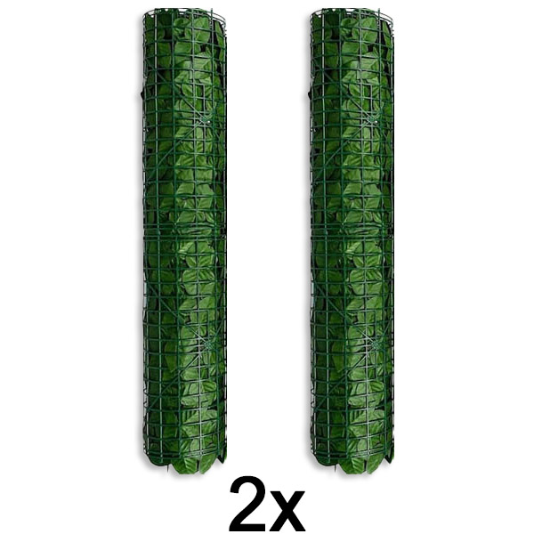 2x Sichtschutzwand mit künstlichen Blättern | LEAFPANEL