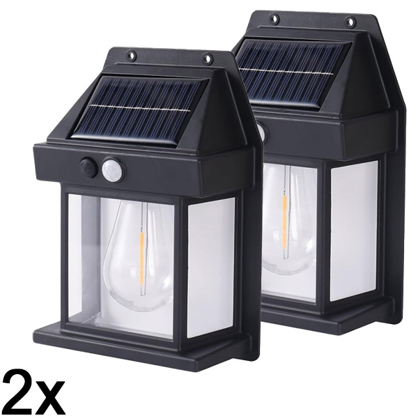 2x Außen-solar-sensor-bewegungsleuchte | FLUXLAMP