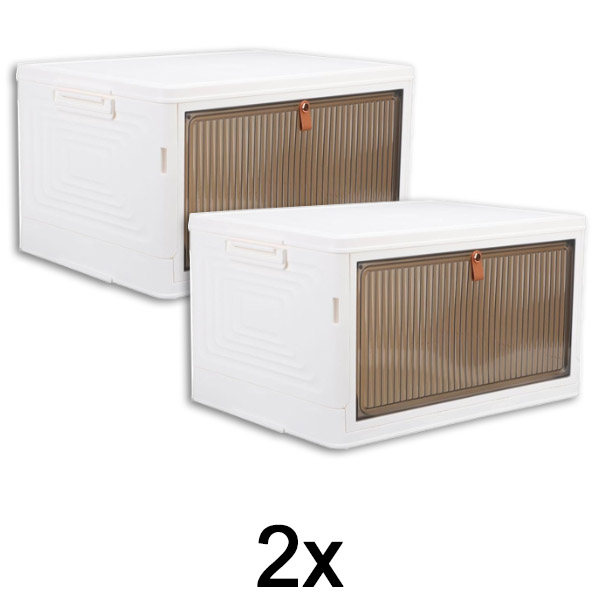 2x Aufbewahrungsbox mit Deckel | ORGABOX