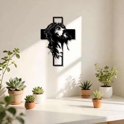 Modernes Metall-Wandkreuz | JESUMET