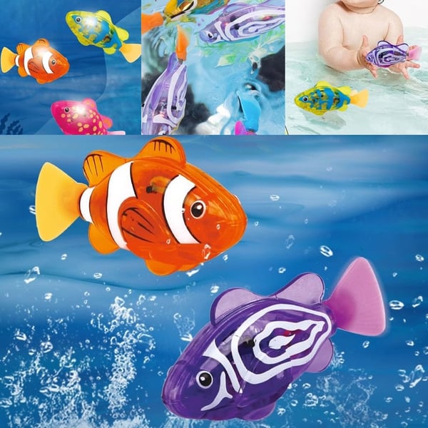 Schwimmender Roboter-Fisch Spielzeug (4 Stück/Set)